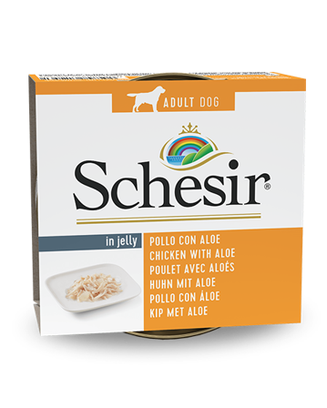 Schesir Pollo Con Aloe Cibo Umido Cani Adulti Lattina 150 g
