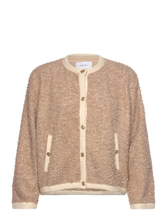 Bubbleroom Noele Soft Short Jacket - Beige - M