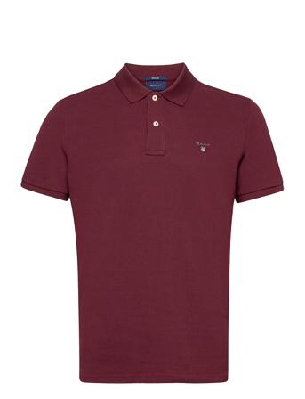 Original Pique Ss Rugger Polos Short-sleeved Punainen GANT