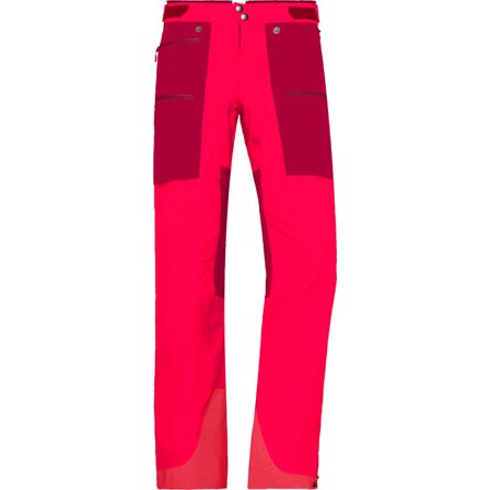 Norrøna Women's Lyngen Windstopper Hybrid Pants (2019) Women ski trousers Red S
