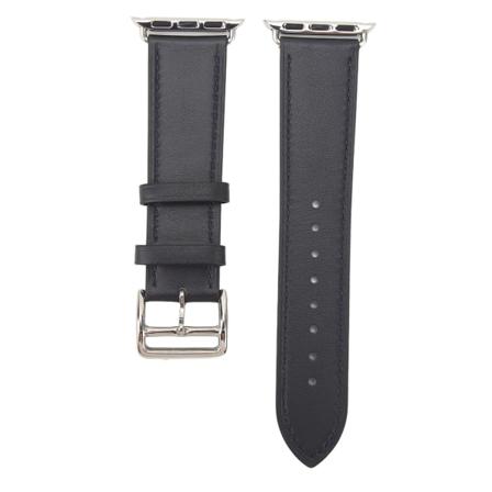 Älykellon nahkaranneke Universal Smart Watch vaihtoranneke IWatch Series SE:lle 8 7 6 5 4 3 2 1 38mm 40mm 41mm Tummansininen