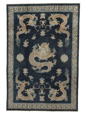 Koberec Orientální Kazak Fine Mongolia 197X290 Černá/Hnědá (Vlna, Afghánistán)