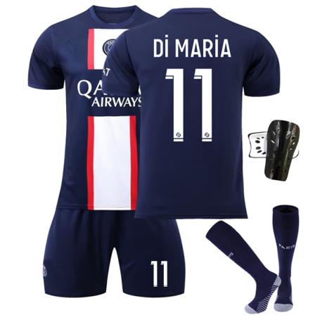 2022 Paris Hemmafotbollströja Kit-vit Blå S