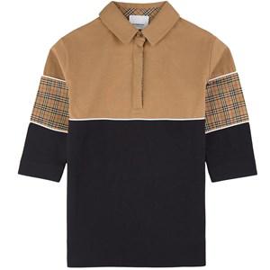 Kids - Burberry Beige Mandie Branded Polo Shirt 2 Years - Tops - 2 years - Beige - Junge
