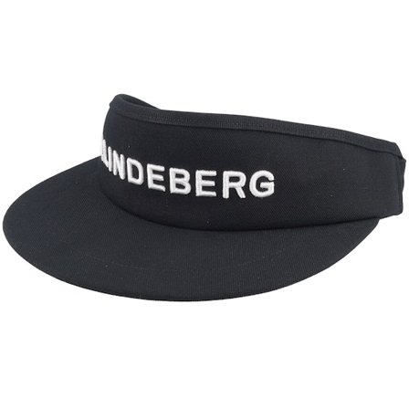 J.Lindeberg - Svart visor Keps - Viktor Black Visor @ Hatstore