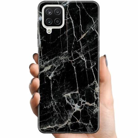 Samsung Galaxy A12 Tpu Mobilskal Marmor Svart