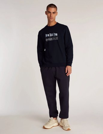 Tommy Hilfiger Hilfiger Flags Crewneck - Navy - M