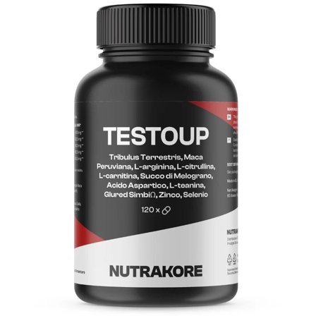 Nutrakore TestoUp Testosterone Uomo Energizzante Booster Con