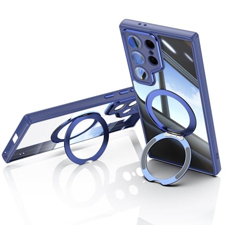 Samsung S24 Ultra TPU+PC Telefon Cover, Beskyttende Cover, Blå