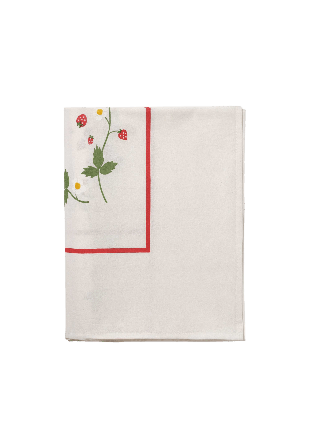 Pick A Poppy Wild Strawberry Bordsduk Bordstextil Röd 150x250 cm