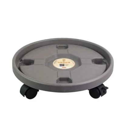 Rullende plantevogn, blomsterpottestativ med hjul, rullende plantestativ og plastikplantevogn, indendørs + udendørs plantestativ