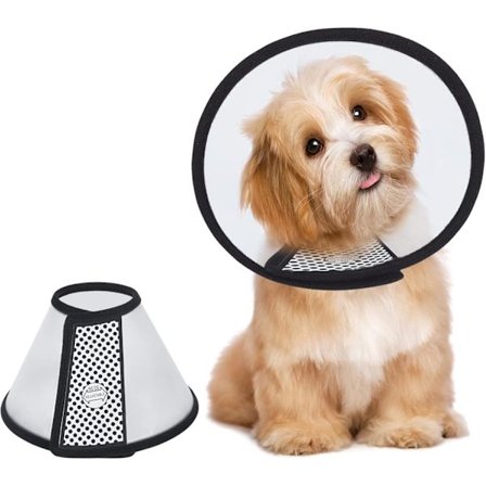 Kattekrage Hundekrage, 25,6 cm Lett Plastikk Elizabethan Krage Myk Medisinsk Krage