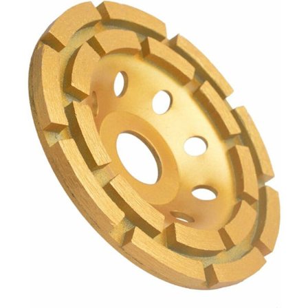 Dubbel rad diamant slipsten - 115 mm x 22,2 mm (4,5 tum), för betong