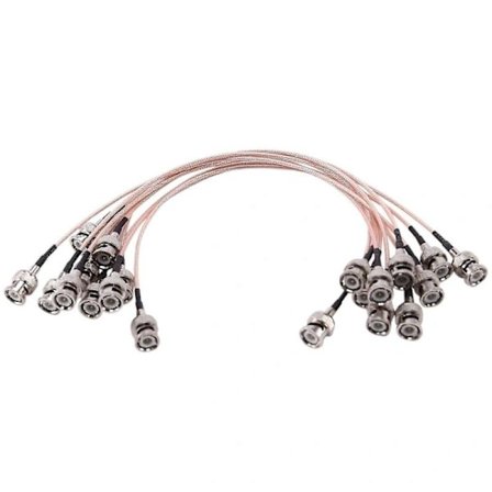 10 stk RG316 Koaksialkabler 50Ohm BNC Hann TIL BNC Hann Kontakt KABEL 30cm