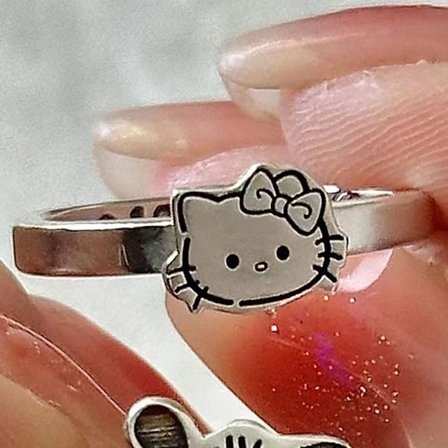 Kawaii e Cartoon Rings Anime Figur Ring e Girl Rings Födelsedag