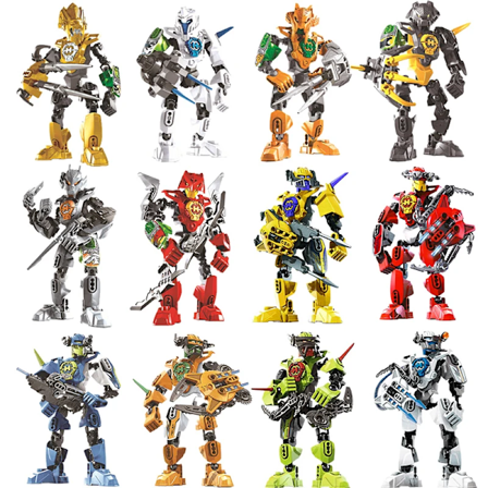 Bionicle Warriors Byggeklodser Golden Maske Anime Action Figurer