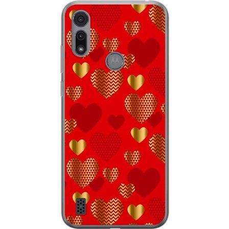 Yhteensopiva Puhelinkuori Motorola Motorola Moto E6i GoldenHearts