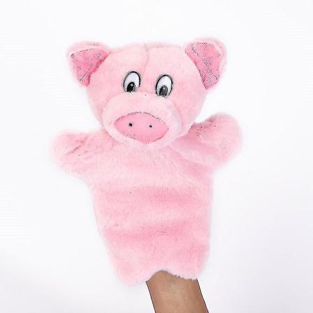 Söt Plysch Handdocka Låtsas Spela Docka Pig