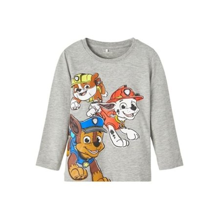 Name it langærmet top, Paw Patrol, Grå, str. 86