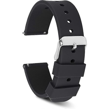 Silikon Klockarmband, Vattentäta Mjuka Gummiband 22mm