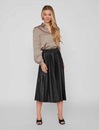 Vila Vinitban Midi Skirt - Noos - Black - M