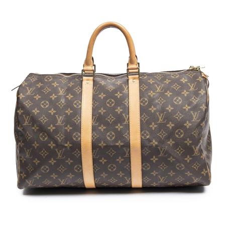 Louis Vuitton Vintage, Pre-owned Bag Bruin, Dames, Maat:ONE Size,Canvas
