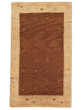 Tapete Gabbeh Indo Fine 73X124 Vermelho Escuro/Laranja (Lã, Índia)