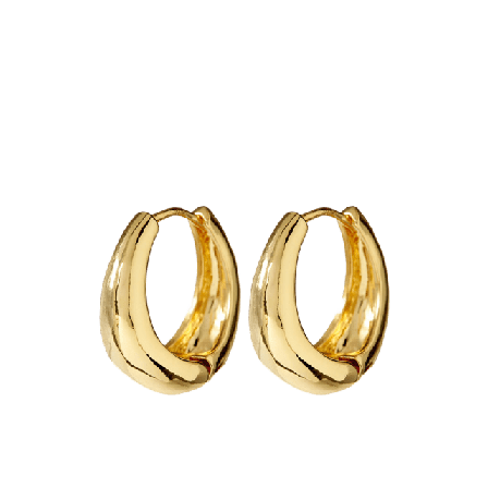 LUV AJ Marbella Hoops Örhängen Dam Guld ONESIZE