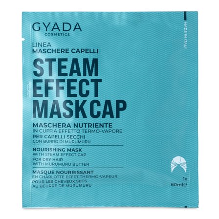 Gyada Cosmetics Maschere Capelli in Tessuto Maschera Nutriente In Cuffia Effetto Termo-Vapore 60ml - Maschera Nutriente Capelli