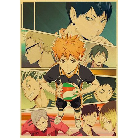 Poster Haikyuu Manga Anime --42 x 30 cm (Stil 09)