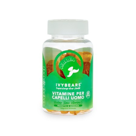 IVYBEARS Integratori Vitamine per capelli uomo 150G - Integratore Unghie e Capelli