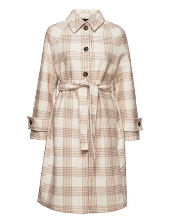 Vmfortunerie Check Long Coat Boos Patterned Vero Moda