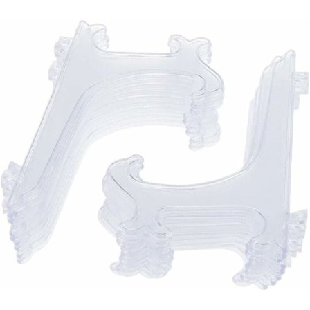 12x muoviset näyttötelineet koristeelliset lautasten pidikkeet taulutelineet valokuville kuville koristelautaset 175x130