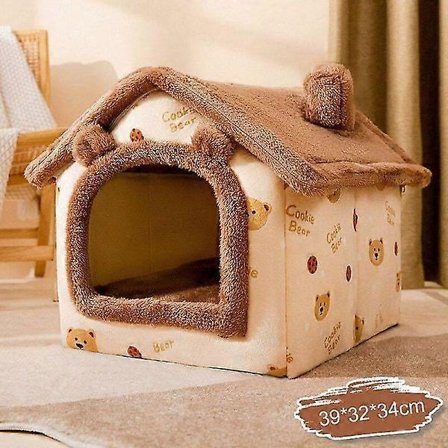 Hoopet Vinter Hyggeligt Kæledyrshus Hunde Blød Rede Kennel Sovende Hule Til Kat Hund Hvalp Varmt Telt Aftagelig Senge Rede Til Chihuahua Kat Møbler 