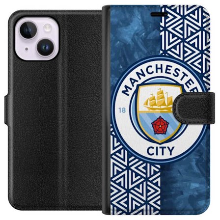 Yhteensopiva Lompakkokotelo Apple iPhone 14 Plus Man City emblem