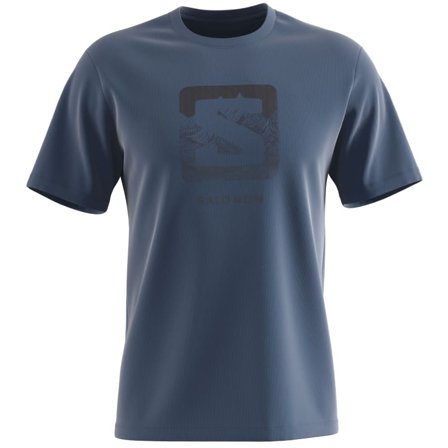Salomon Men's Outlife Logo T-Shirt Men short-sleeved sweaters Blue L