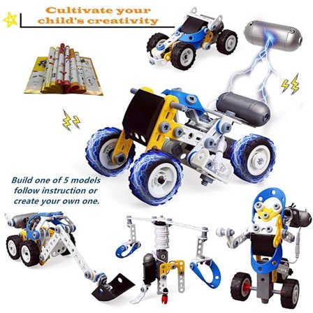2025 STEM Pædagogisk Byggelegetøj Byggeklodser Kit Kreativt Ingeniørsæt til Børn 5-10