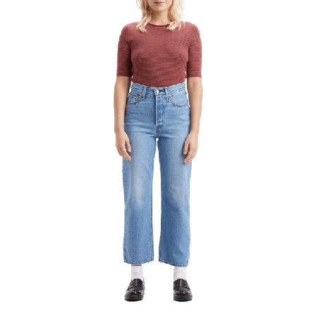 Levi's Ribcage Straight Ankle Jeans Dam Blå 30/29