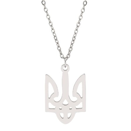 Ukrainsk Tryzub-halskjede, Ukrainsk Symbol Smykke, Legeringssmykke, Symbolsmykke (FMY)