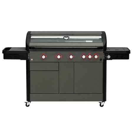 Mustang Sapphire 5+2 gasgrill - Grå/sort | KitchenOne