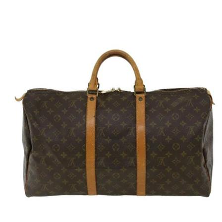 Louis Vuitton Vintage, Pre-owned Canvas travel-bags Bruin, Dames, Maat:ONE Size,leer