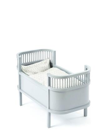 Rosaline Doll Bed, Grey Toys Dolls & Accessories Dolls Accessories Grå Smallstuff