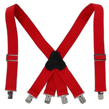 CTM Elastiska Hängslen med Clips, 5 cm Bredd, Brandman (Herr)