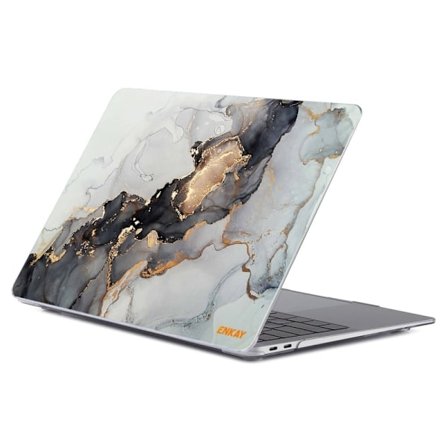 HAT PRINCE MacBook Pro 14 M1 / M1 Max (A2442, 2021) streamer light pattern style cover - Hvid Og Gyldne Gløder