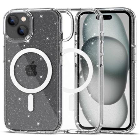 iPhone 13 - Glitter MagSafe Kotelo Iskun Kestävä Läpinäkyvä Transparent
