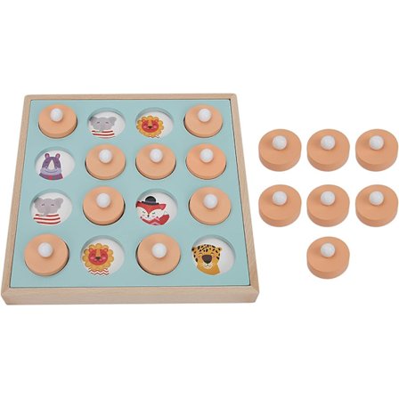 Par- och Minnesspel Action och Reflexspel Träfågelpusselkort