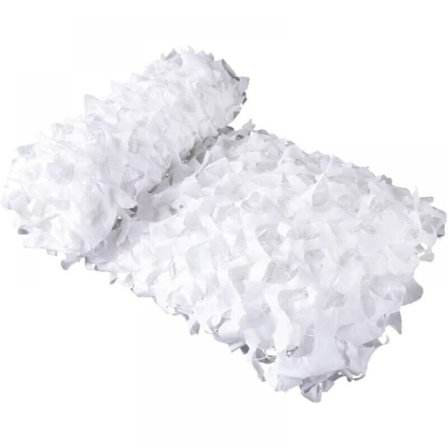 Hvid camouflage filet rektangulær skygge sejl skygge design 3x4 m camouflage hvid