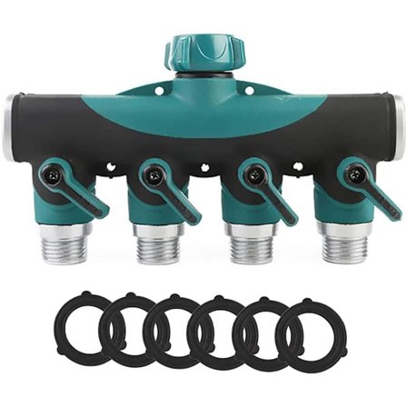 4-tietoinen letkunjakaja Puutarhan letkunjakaja Raskaaseen käyttöön Ada