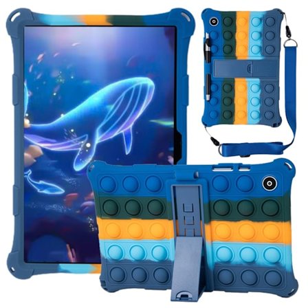 Samsung Galaxy Tab A8 10.5 Cover Pop It Fidget Multiblå