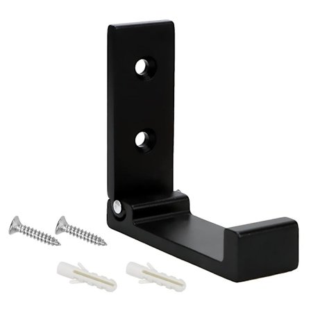 Hängare Handdukskrokar Kläder Handduk Klädhängare Vägg Dörr Klädhängare Aluminiumlegering Fällbara Krokar Svart